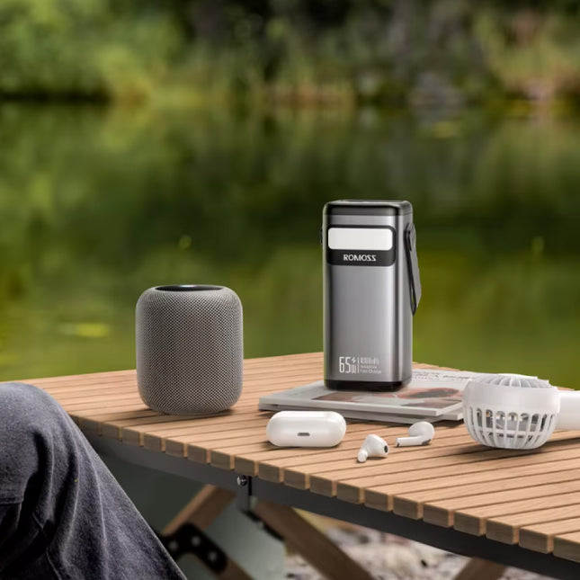 65W Powerbank - 40.000mAh - 3 Oplaadpoorten - Externe Accu Batterij Oplader - Zilver