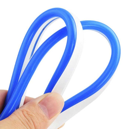 Neon LED Strip 1 Meter - Flexibele Verlichting Tube met Stekker Adapter 12V en Aan/Uit-Schakelaar Waterdicht Geel