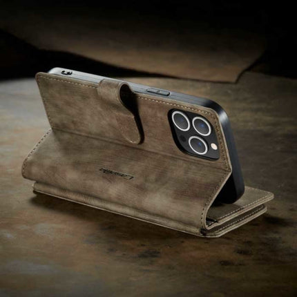 iPhone 6 Leren Flip Case Portefeuille - Wallet Cover Cas Hoesje Bruin