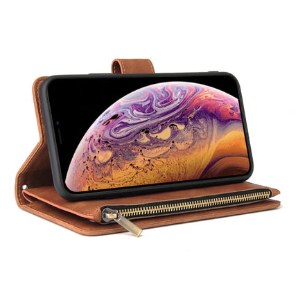 Samsung Galaxy S8 - Leren Wallet Flip Case Cover Hoesje Portefeuille Bruin