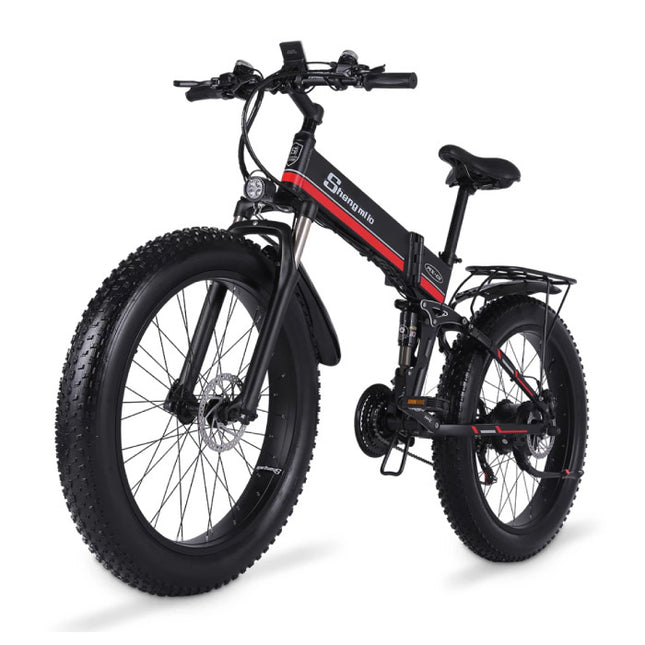 MX01 Vouwbare Elektrische Fiets - Off-Road Smart E Bike - 500W - 12.8 Ah Batterij - Rood