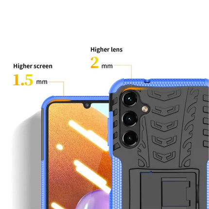 Samsung Galaxy A54 (5G) Hoesje met Kickstand - Shockproof Cover Case Groen