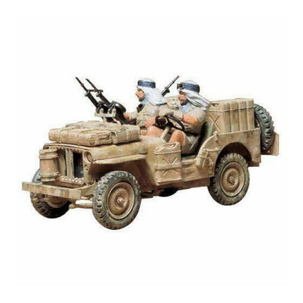 1:35 Special Air Service Jeep Bouwkit - Britse Leger Wagen Plastic Hobby Doe-het-zelf Model 35033
