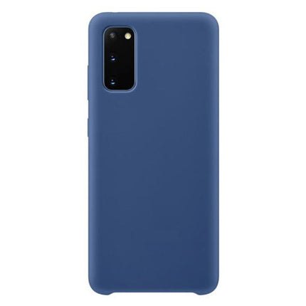Samsung Galaxy S9 Plus Silicone Hoesje - Zachte Matte Case Liquid Cover Blauw