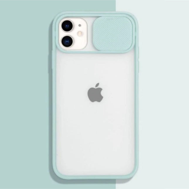 iPhone 7 Plus Camera Bescherming Hoesje - Zachte TPU Transparante Lens Case Cover Lichtgroen 