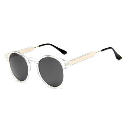 Retro Ronde Zonnebril - Gepolariseerd Driving Shades Vintage Transparant