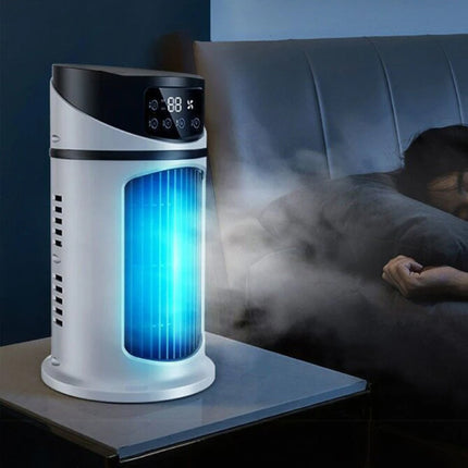 Draagbare Air Conditoner Ventilator Humidifier - Mini USB Luchtkoeler - 300ml Watertank - Wit