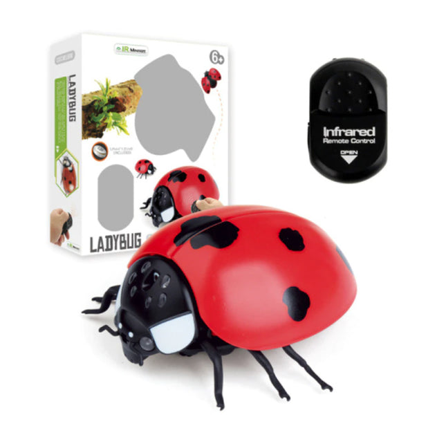 Lieveheersbeestje met IR Afstandsbediening - RC Speelgoed Bestuurbaar Robot Insect Rood