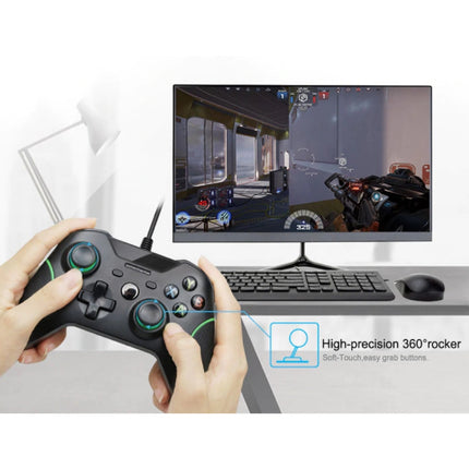 Gaming Controller voor Xbox One / PC - Gamepad met Vibratie Wit