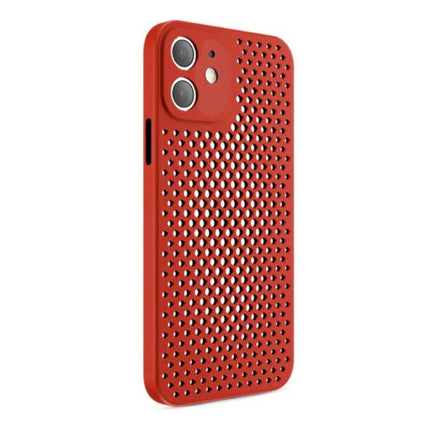 iPhone 13 Pro Max - Ultra Slank Hoesje Warmteafvoer Cover Case Rood