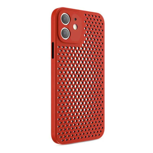 iPhone 13 Pro Max - Ultra Slank Hoesje Warmteafvoer Cover Case Rood