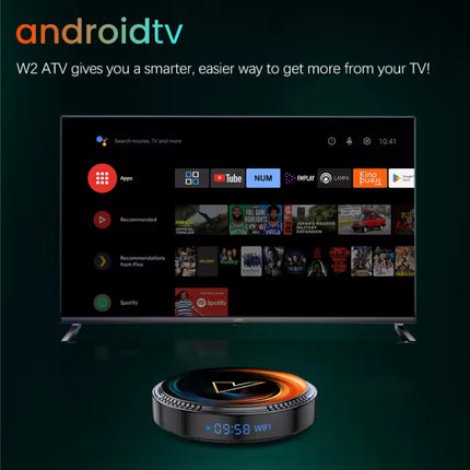 W2 TV Box Mediaspeler - Android 11 Kodi 4K - 2GB RAM - 16GB Opslagruimte