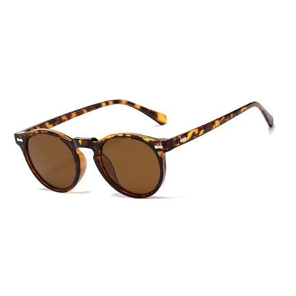 Vintage Zonnebril voor Dames - UV400 Gepolariseerde Bril Shades Brillen - Luipaard Bruin