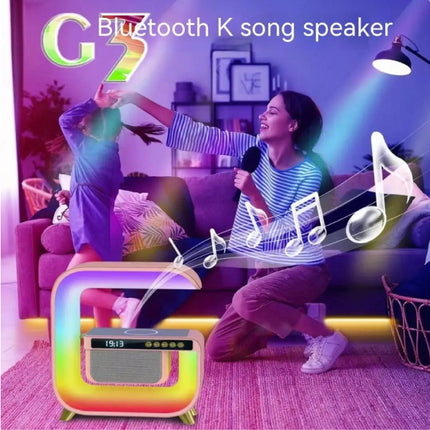 RGB Sound Box & Oplader - Alarm Klok Bluetooth 5.0 Draadloze Luidspreker Lamp Wit