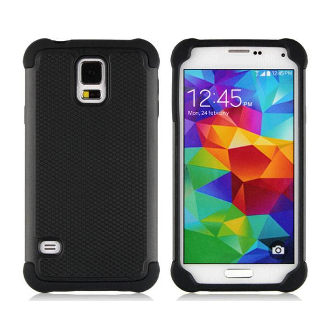 Voor Samsung Galaxy S3 - Hybrid Armor Case Cover Cas Silicone TPU Hoesje Zwart