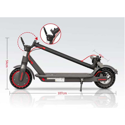 Vouwbare Elektrische Scooter - Off-Road Smart E Step Ultralicht met App - 350W - 30 km/u - 8.5 inch Wielen - Zwart
