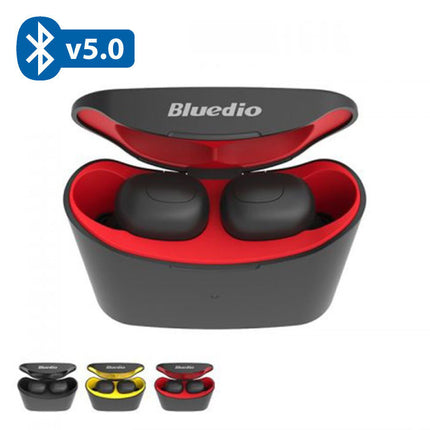 T-Elf Mini TWS Draadloze Bluetooth 5.0 Oortjes Ear Wireless Buds Earphones Earbuds Oortelefoon Rood
