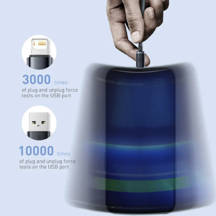 USB Oplaadkabel voor iPhone Lightning - 2 Meter - Gevlochten Nylon - Tangle Resistant Oplader Data Kabel Paars