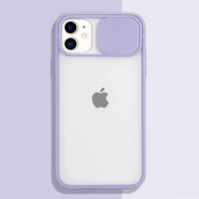 iPhone 13 Camera Bescherming Hoesje - Zachte TPU Transparante Lens Case Cover Paars