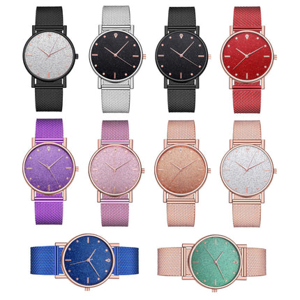 Horloge Kwarts Dames - Luxe Anoloog Uurwerk voor Vrouwen Roze