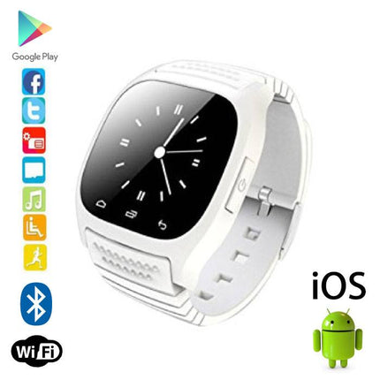 Originele M26 Smartwatch Smartphone Fitness Sport Activity Tracker Horloge OLED Android iOS iPhone Samsung Huawei Wit