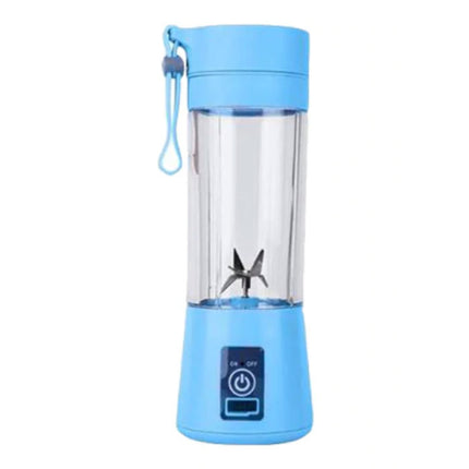 Draagbare Blender met 6 Freesmessen  - Portable Smoothie Maker Juicer Sapcentrifuge Blauw
