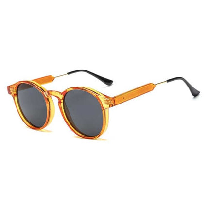 Retro Ronde Zonnebril - Gepolariseerd Driving Shades Vintage Oranje