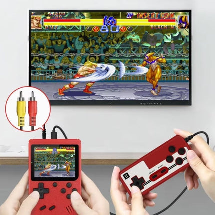 400 in 1 Retro Video Game Console met P2 Gamepad - Mini Draagbaar - Rood