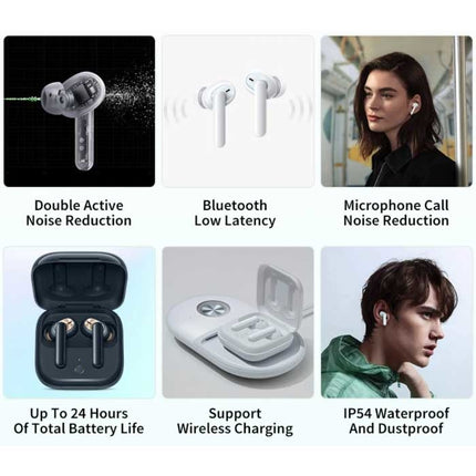Enco W51 Draadloze Oortjes - ANC Ruisonderdrukking Touch Control Oordopjes TWS Bluetooth 5.0 Earphones Earbuds Oortelefoon Wit