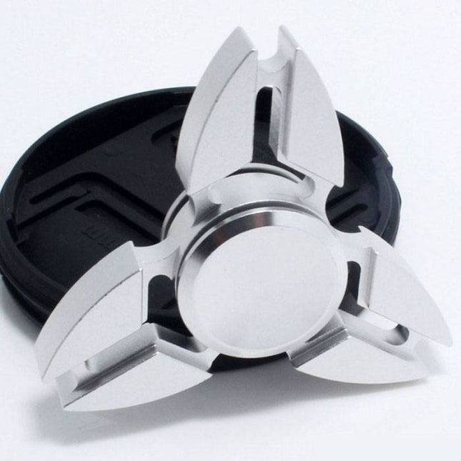 Falcon Tri Fidget Hand Spinner Anti Stress Draaier Toy Zilver