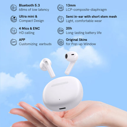 T20 Draadloze Oortjes - Bluetooth 5.3 ENC Oordopjes - Earbuds Oortelefoon Zwart