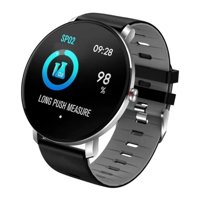 Sport Smartwatch IP68 -  Fitness Sport Activity Tracker Siliconen Bandje Horloge iOS Android Grijs