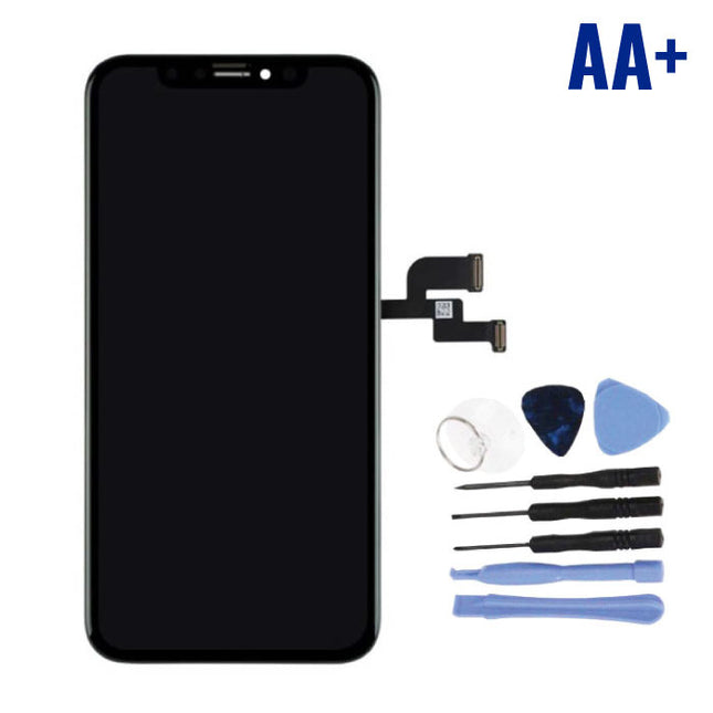 iPhone XS Scherm (Touchscreen + OLED + Onderdelen) AA+ Kwaliteit - Zwart + Gereedschap