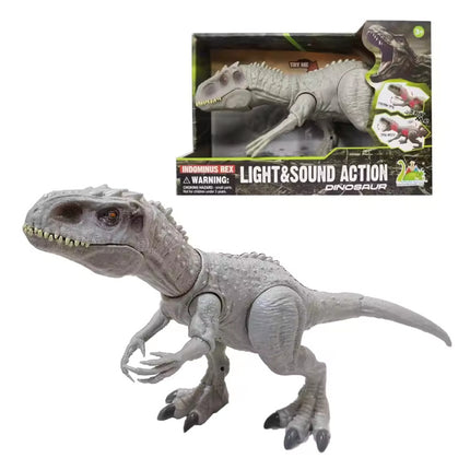Dinosaurus (Indominus Rex) - Elektrisch Bewegend Speelgoed Dino Robot - Wit