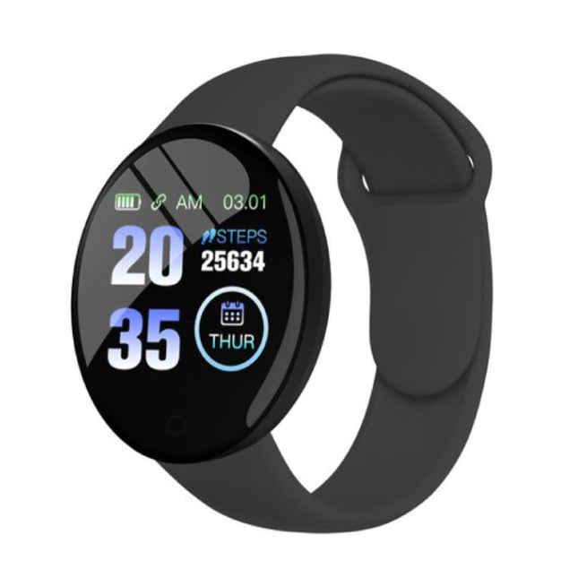 B41 Smartwatch Siliconen Bandje Health Monitor / Activity Tracker Horloge Android iOS Zwart