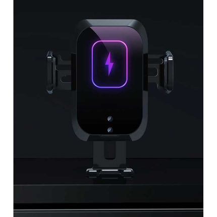 Qi Draadloze Autolader met Quick Charge 3.0 Adapter - Dashboard Stand Oplader Universeel Wireless Car Charging Pad Zwart