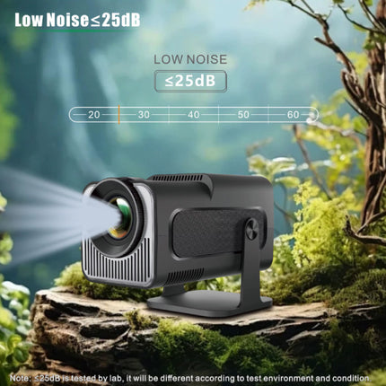 HY320 Mini Projector - 300 ANSI Lumen - Screen Mirroring Beamer Home Media Speler - Zwart
