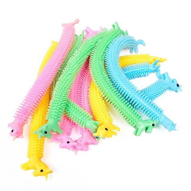 3-Pack Noodle Strings - Rekbaar Fidget Anti Stress Pop It Speelgoed Bubble Toy Siliconen Monkey Noodles Willekeurige Kleur