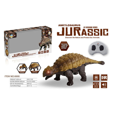RC Dinosaurus (Ankylosaurus) met Afstandsbediening - Bestuurbaar Speelgoed Dino Robot