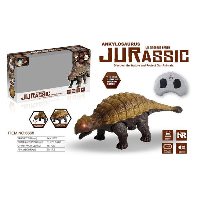 RC Dinosaurus (Ankylosaurus) met Afstandsbediening - Bestuurbaar Speelgoed Dino Robot