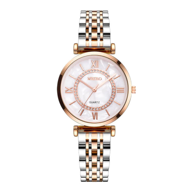 Dames Crystal Horloge - Anoloog Luxe Uurwerk voor Vrouwen 
