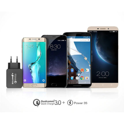 Fast Charge 18W USB Stekkerlader - Quick Charge 3.0 Muur Oplader Wallcharger AC Thuislader Adapter Wit