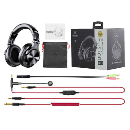 A71 DJ Studio Gaming Koptelefoon met 6.35mm en 3.5mm AUX Aansluiting - Headset met Microfoon Headphones