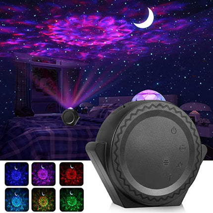 Sterren Projector - Bluetooth Sterrenhemel Muziek Sfeerlamp Tafellamp Zwart