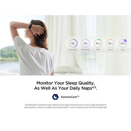 Band 5 Smartwatch -  Fitness Sport Activity Tracker Silica Gel Horloge Band iOS Android Oranje