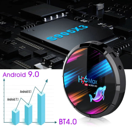 H96 Max 8K TV Box Mediaspeler Android Kodi - 4GB RAM - 128GB Opslagruimte + Draadloos Toetsenbord