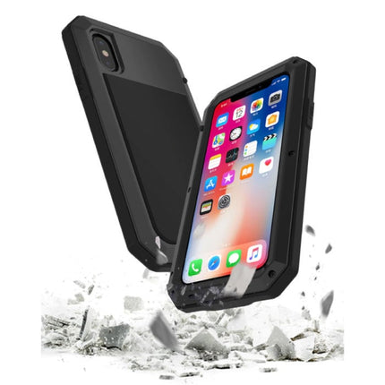 iPhone XS 360°  Full Body Case Tank Hoesje + Screenprotector - Shockproof Cover Wit
