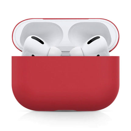 Flexibel Hoesje voor AirPods Pro - Silicone Skin AirPod Case Cover Soepel - Rood