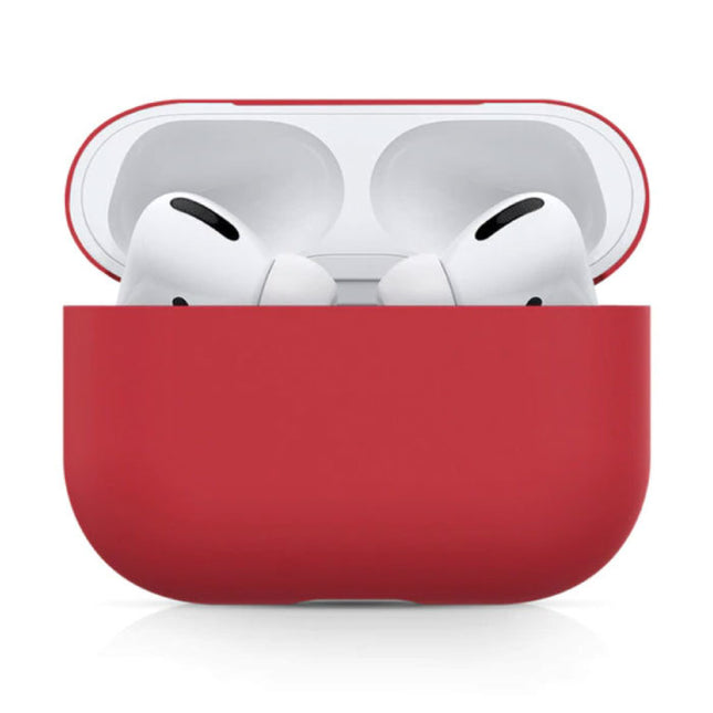 Flexibel Hoesje voor AirPods Pro - Silicone Skin AirPod Case Cover Soepel - Rood