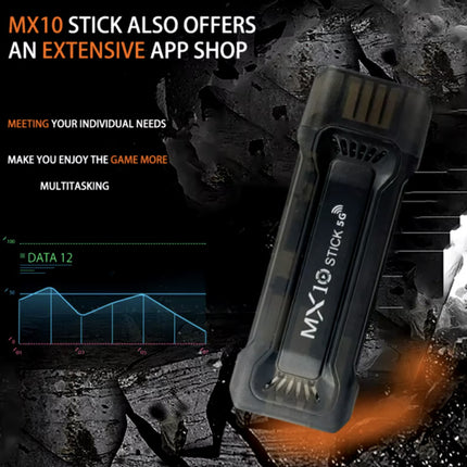 MX10 Android TV Stick - 4K HDMI Cast Receiver - 1 GB RAM - 8 GB Opslagruimte